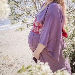 GORGEOUS Vintage, One Size, Lavender, Silk Japanese Kimono